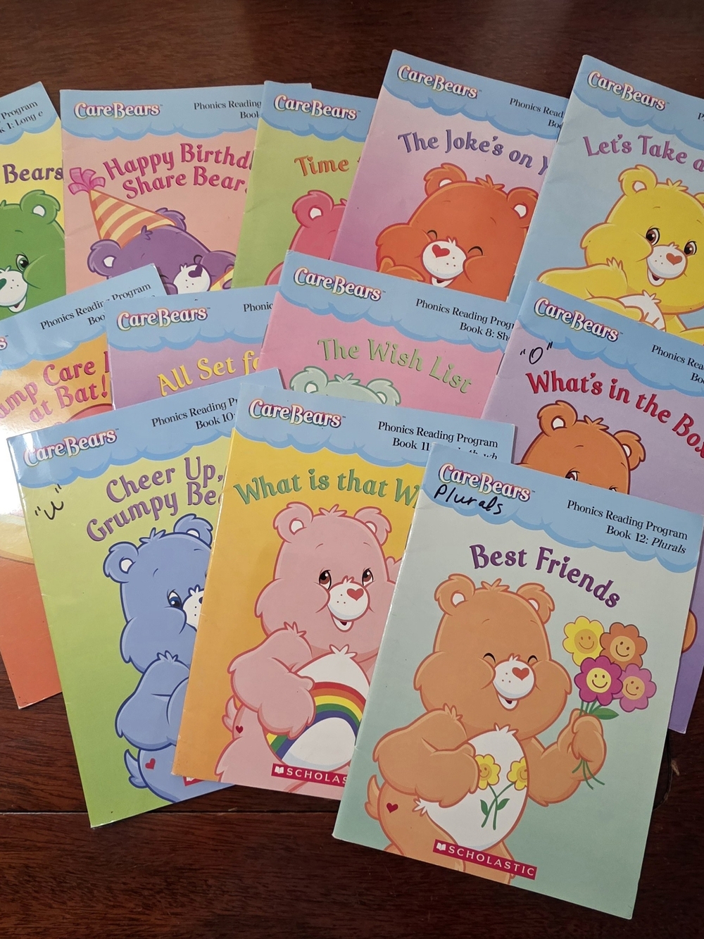 Care Bears Scholastic Phonics Reading Program Complete 12 Book Set